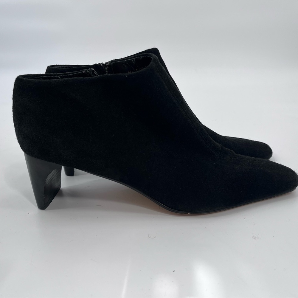 Lord & Taylor black suede leather boots shoes size 8M